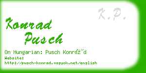 konrad pusch business card